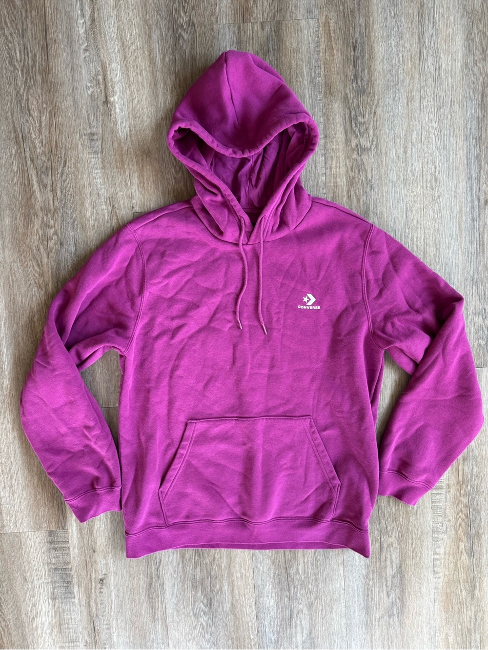 Converse Magenta Hoodie Sweatshirt - size Medium